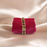 Gold Plated Rudraksha Bracelet