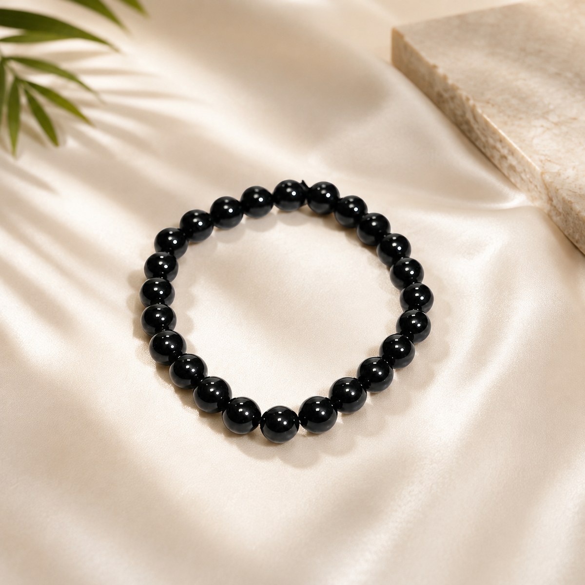 Natural Black Tourmaline Protection Bracelet – 8 MM