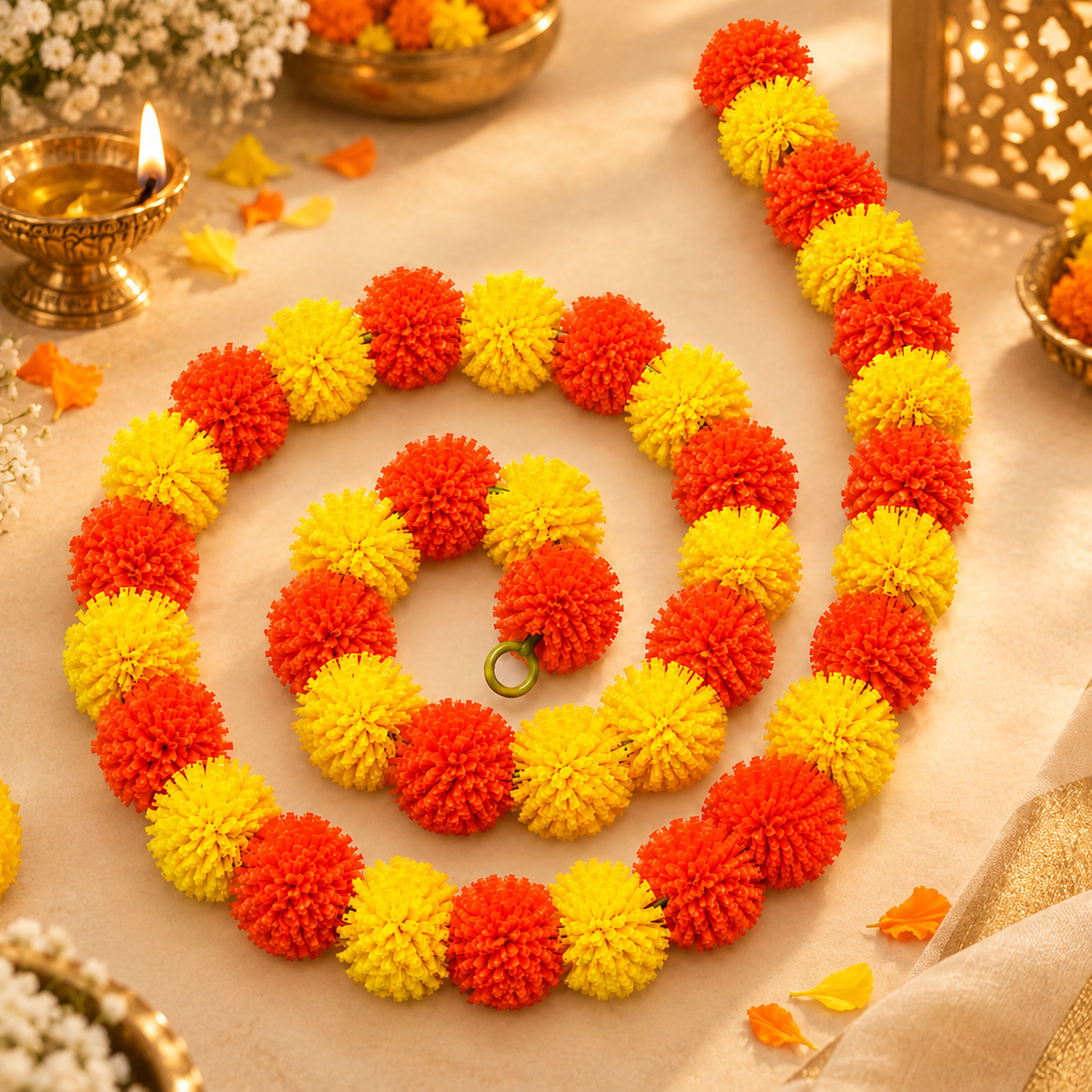 Genda Phool Mala – Orange Yellow