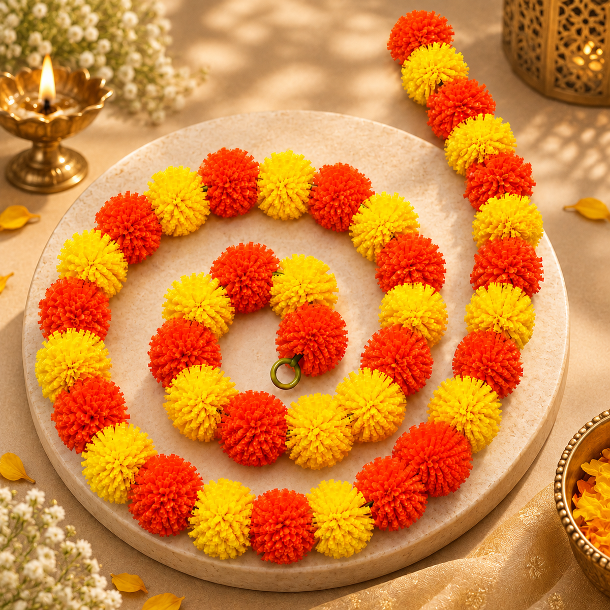 Genda Phool Mala – Orange Yellow